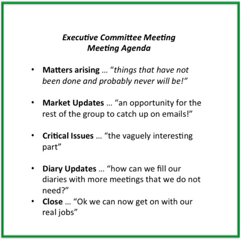 how to prepare a meeting agenda